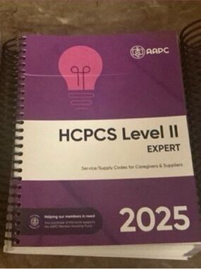A.P.C. HCPCS Level II Expert 2025 - Purple and Pink Spiral Reference